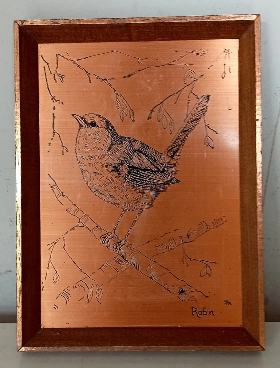 Two Joel Kirk Vintage Copper Etchings - Image 4