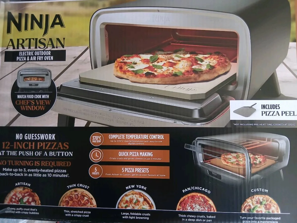 Ninja artisan electric outdoor pizza oven - Image 1