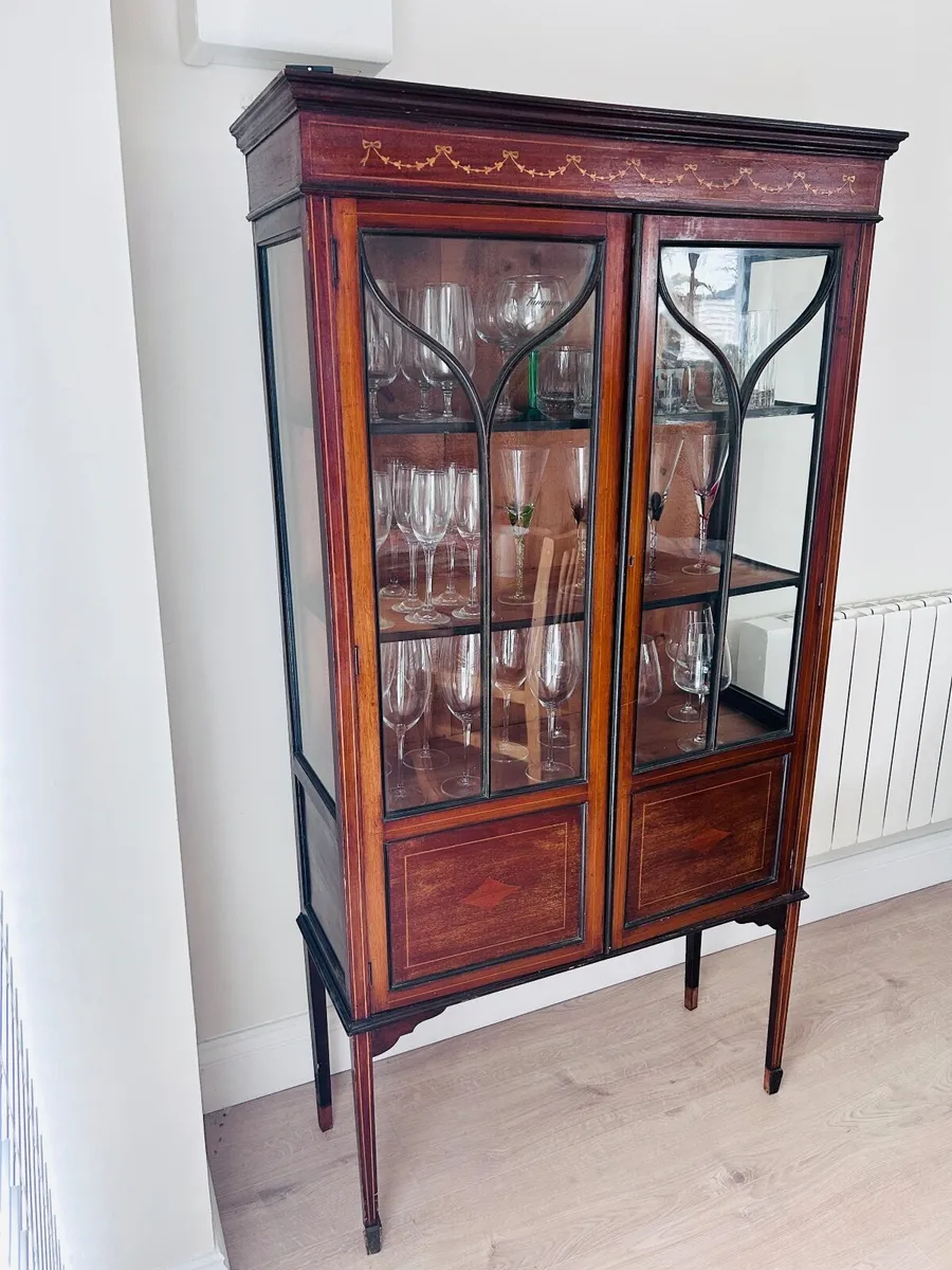 Antique Display Cabinet 1930s - Image 2