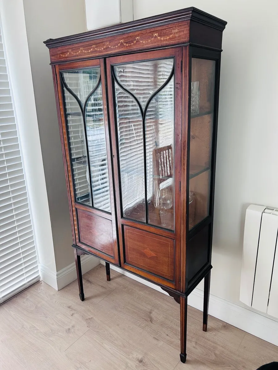 Antique Display Cabinet 1930s - Image 3