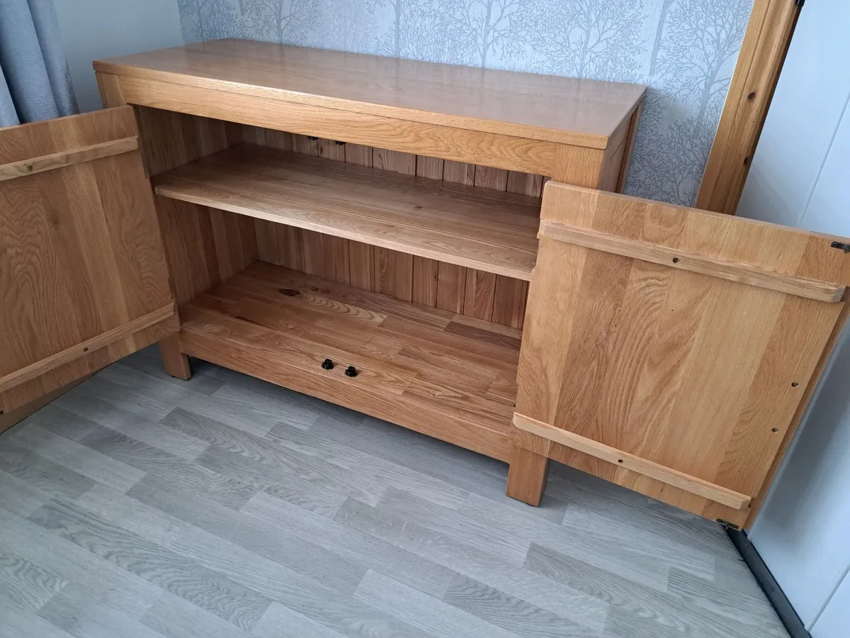 Oak Cabinet, ideal for dining room or living room. - Image 2