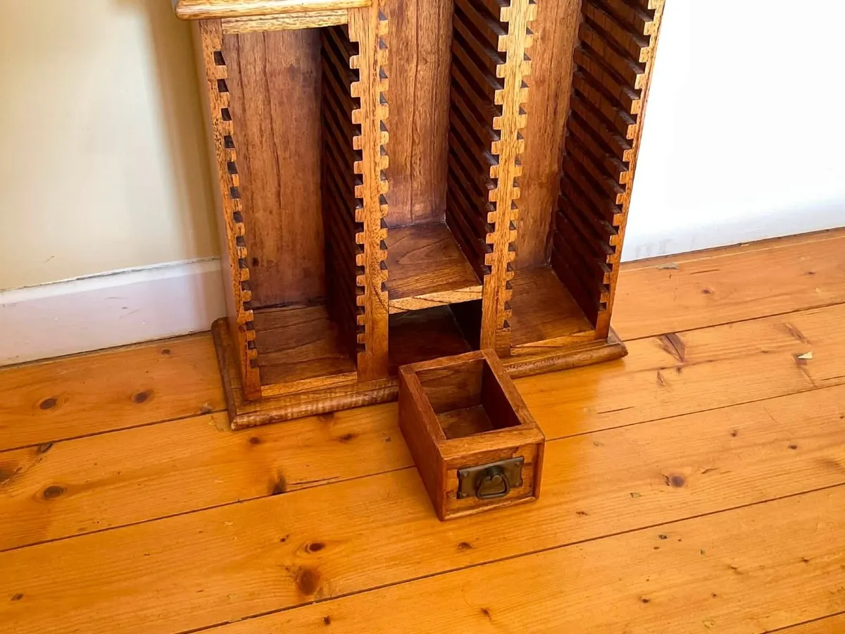 Solid Wooden Freestanding CD Storage Tower - Image 4