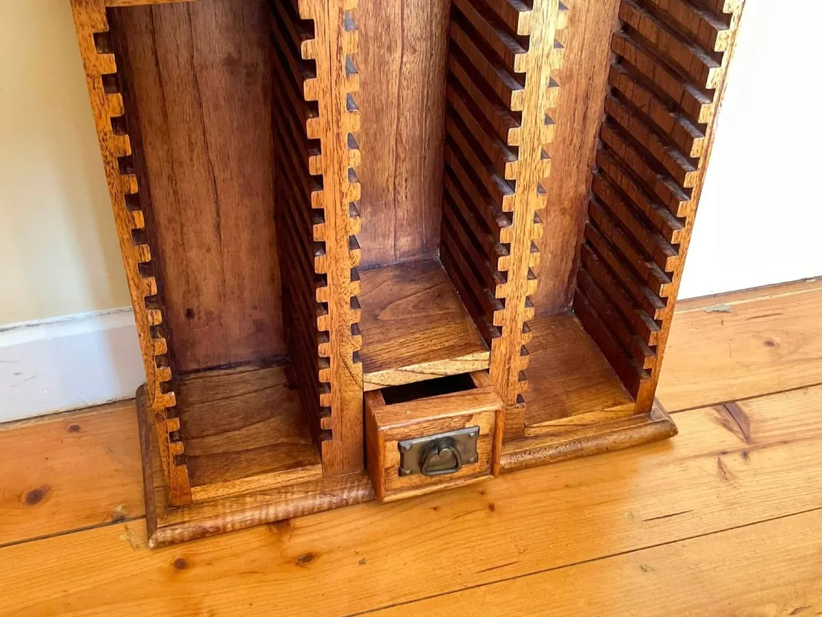 Solid Wooden Freestanding CD Storage Tower - Image 3