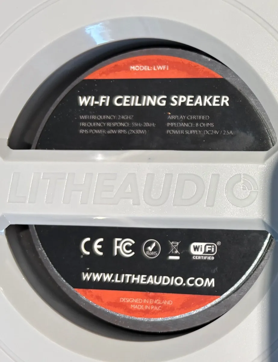 Ceiling WiFi speaker (Lithe Audio) - Image 1