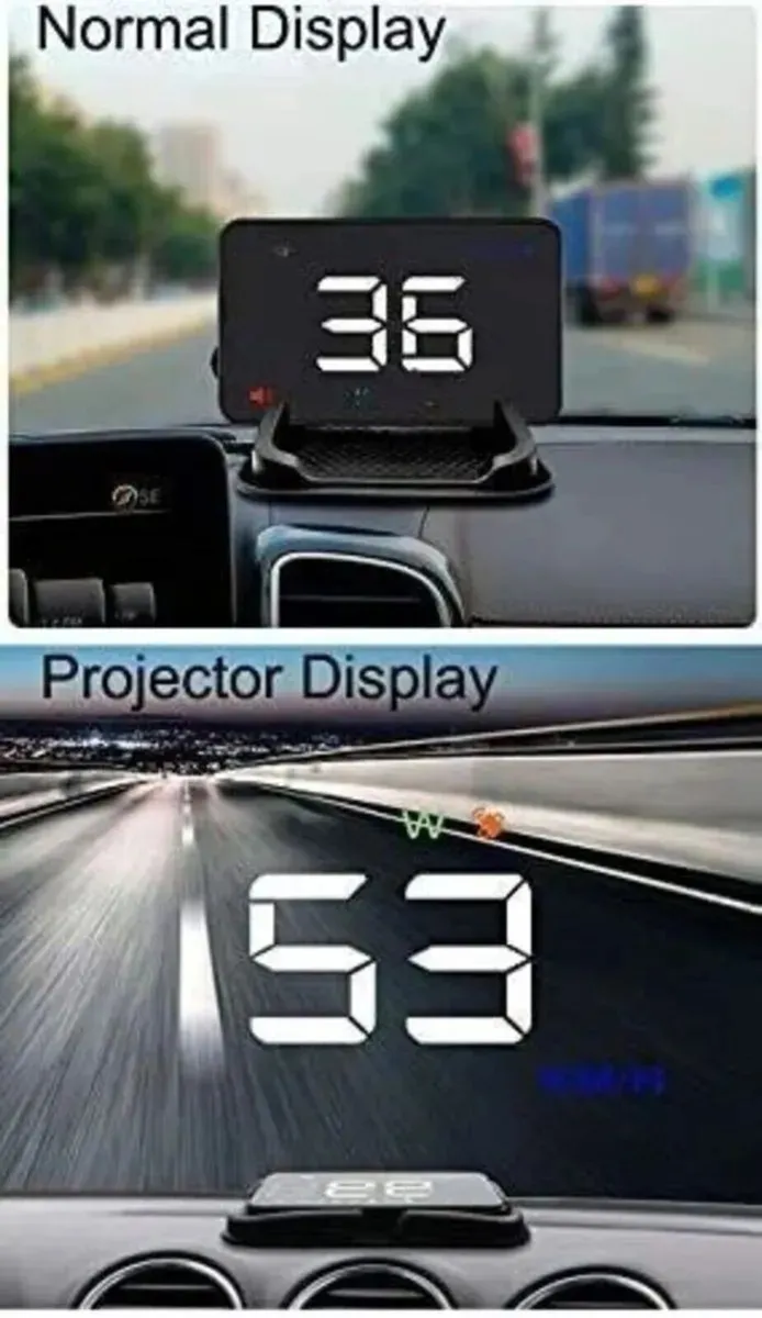 GPS Speed Display Large Font Windshield Reflection - Image 2