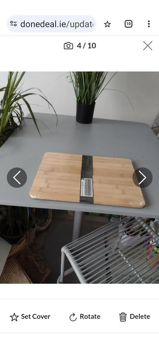 New grey steel bar table indoor/outdoor use - Image 3