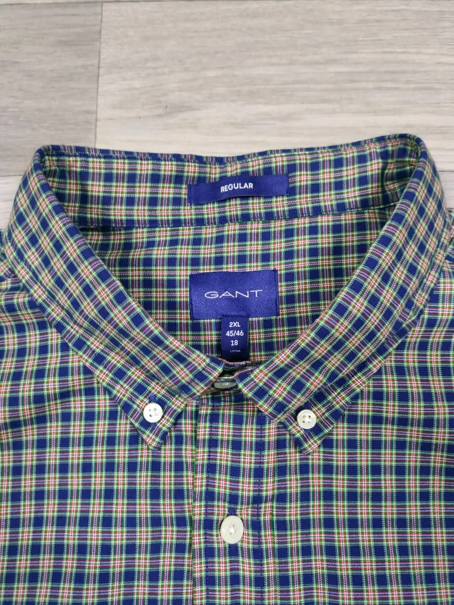 Gant Button Down Check Shirt Mens XXL - Image 4