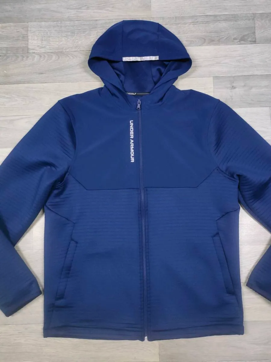 Under Armour Golf Full Zip Hoodie Jacket Mens L - Image 2