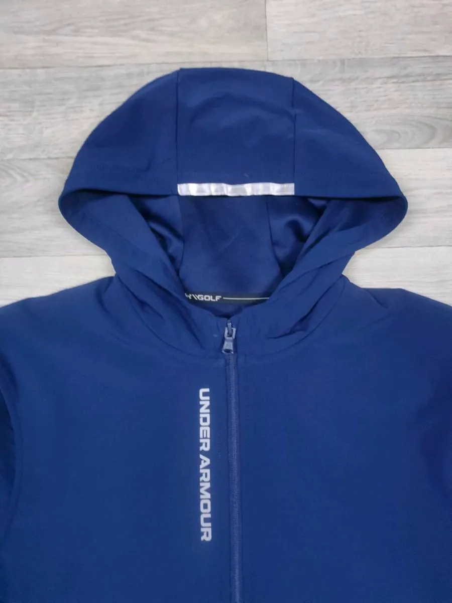Under Armour Golf Full Zip Hoodie Jacket Mens L - Image 3