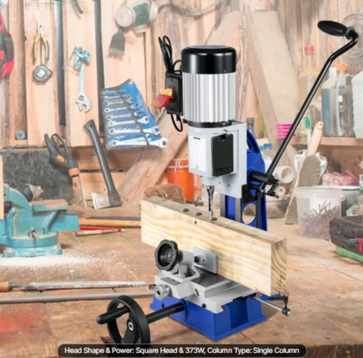 Woodworking Mortise Machine, 373 W(1/2 HP) 1400RPM - Image 4