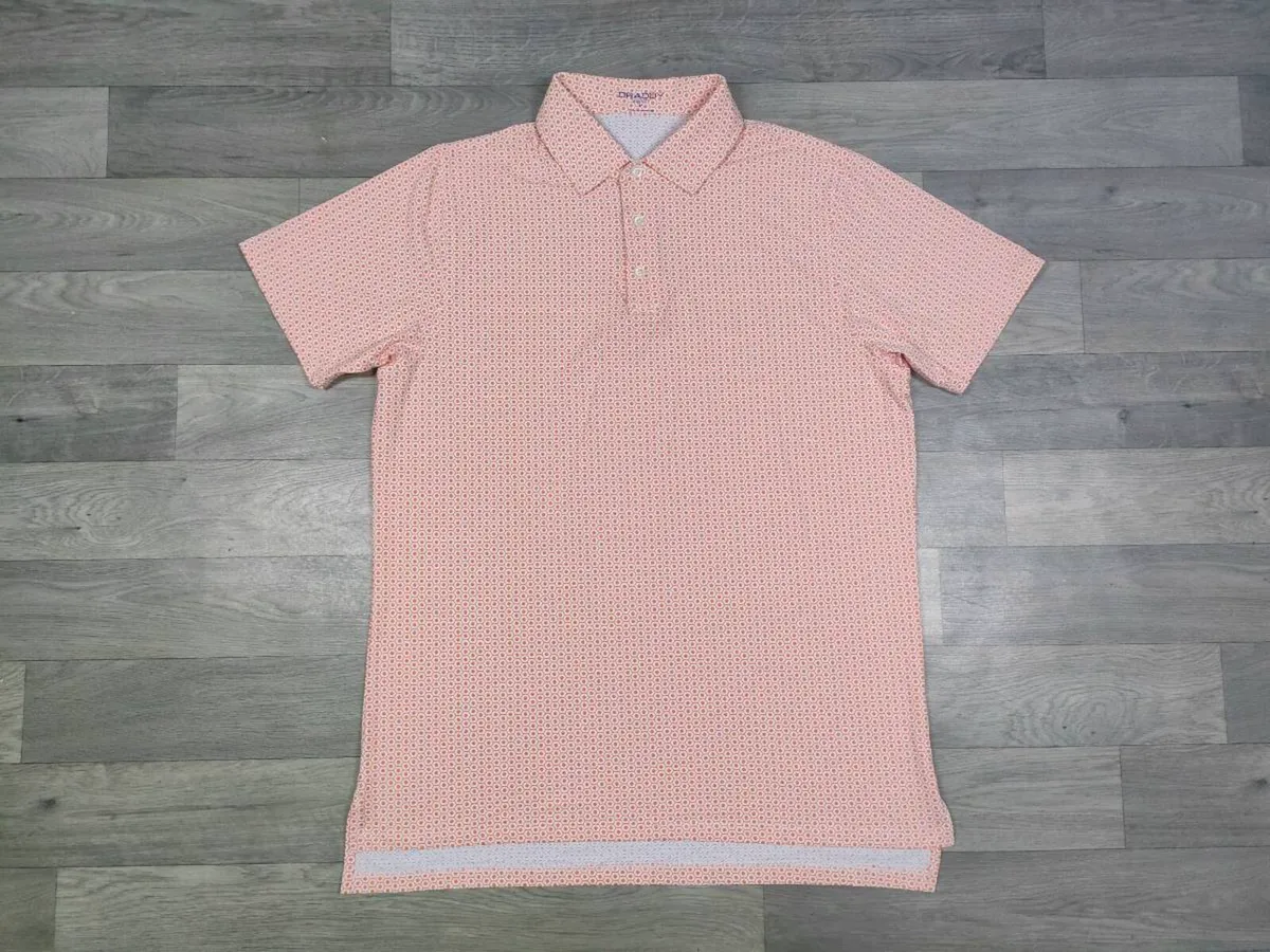 B Draddy Sport Patterned Golf Polo Shirt Mens M/L - Image 1