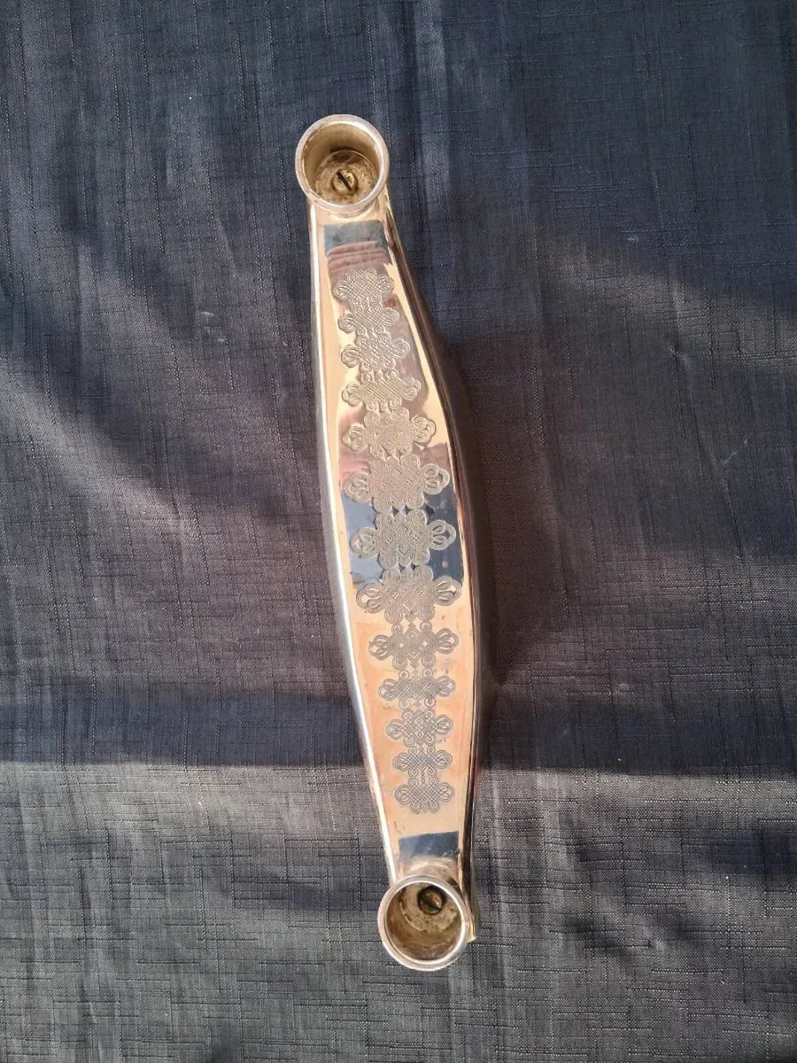 Silver Plated 2 Arm Candle Holder - Image 3