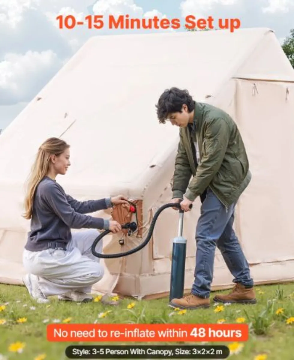 Inflatable Tents for Camping,3-5 Person Easy Setup - Image 2
