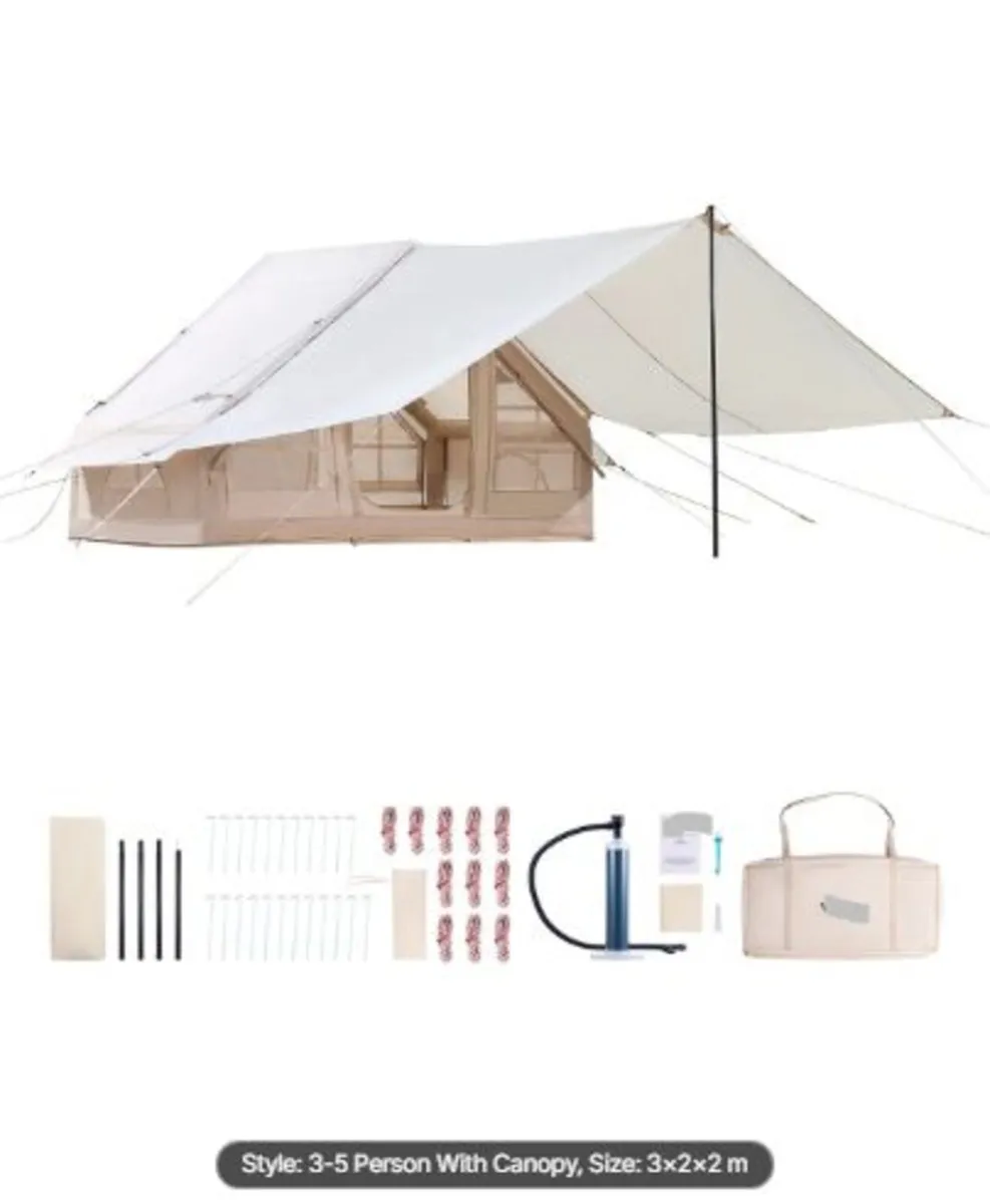 Inflatable Tents for Camping,3-5 Person Easy Setup - Image 1