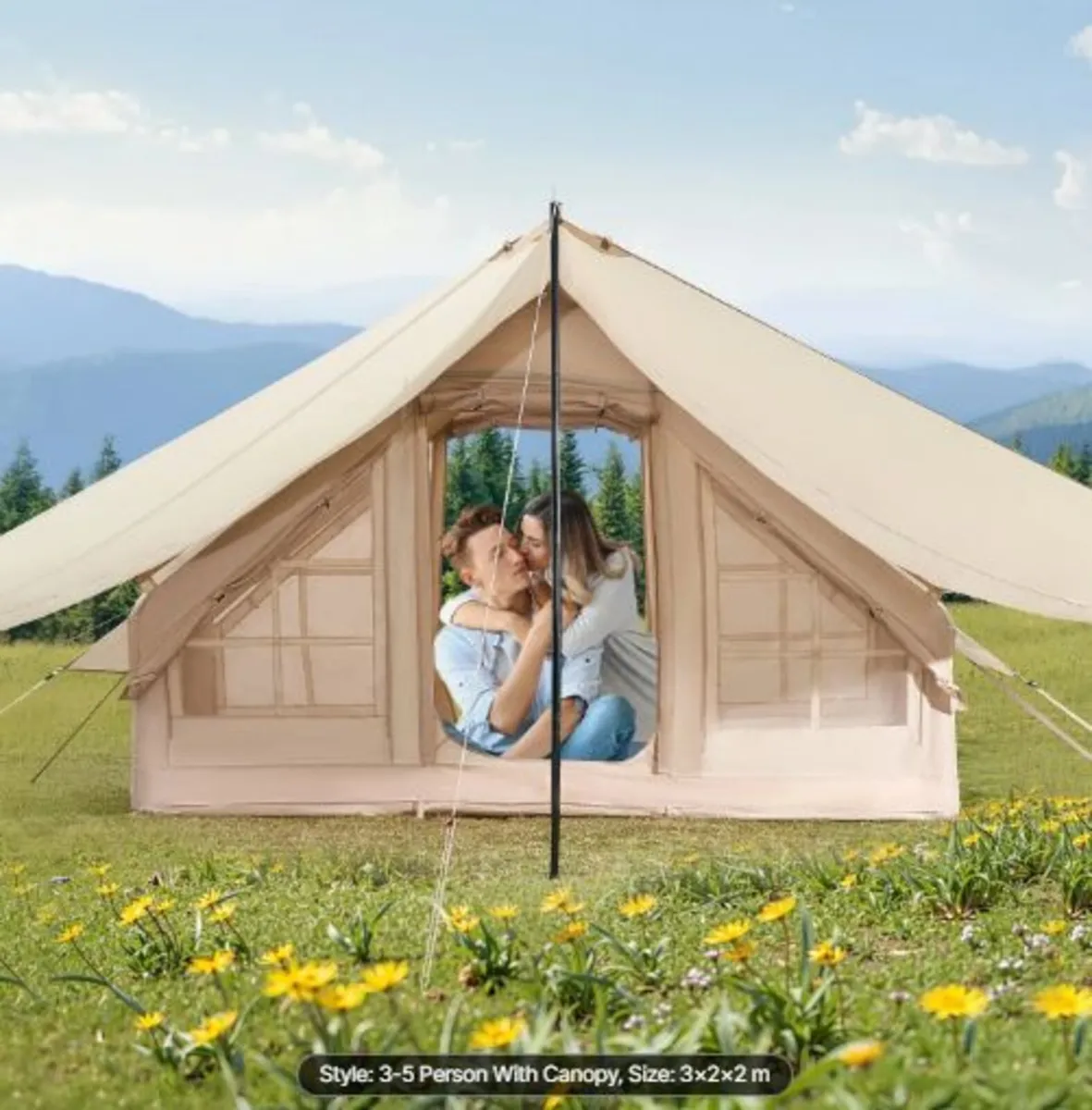 Inflatable Tents for Camping,3-5 Person Easy Setup - Image 4
