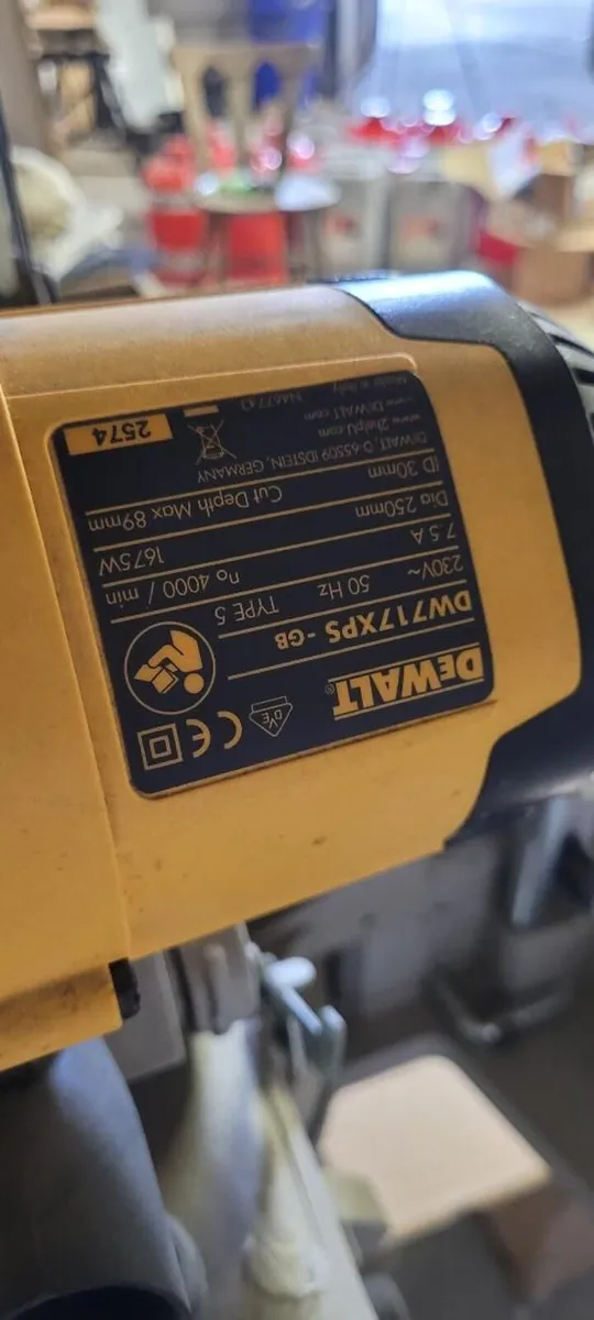 DEWALT Mitre Saw + Stand + Blade Sharpener - Image 2