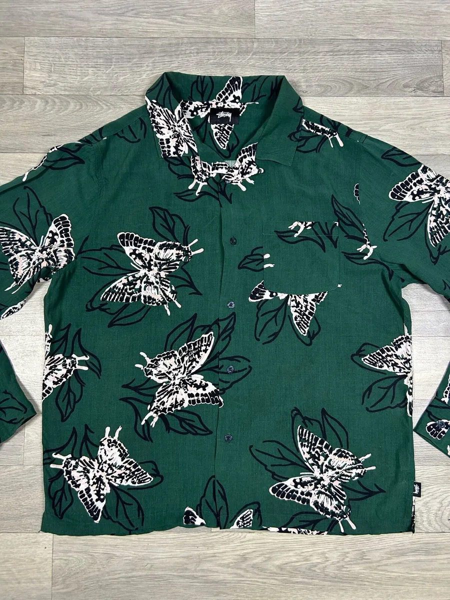 Stussy Butterfly 100% Rayon Shirt Mens Large - Image 2