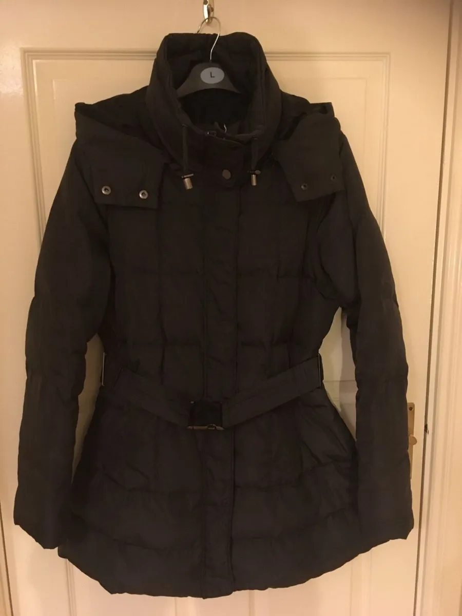 NEW Zara Jacket with Hood & Belt, Grey - Image 2