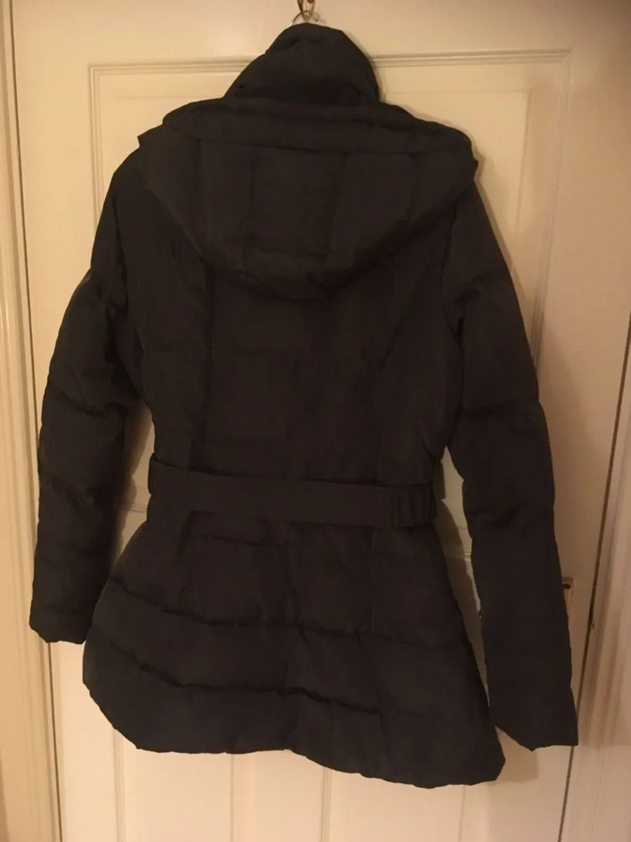 NEW Zara Jacket with Hood & Belt, Grey - Image 4