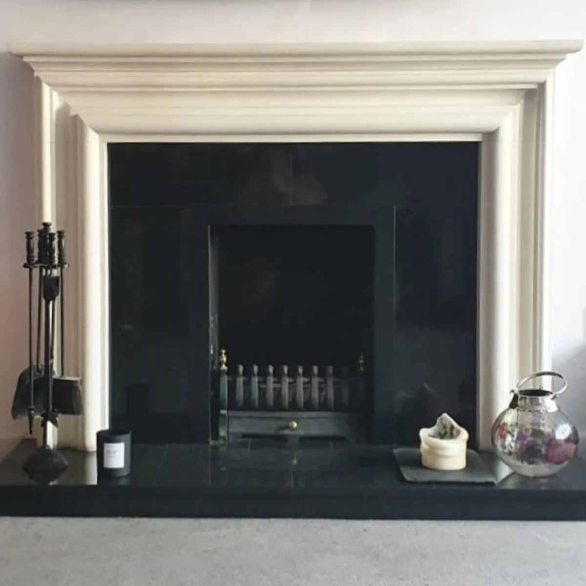 Solid Marble Fireplace - Image 1