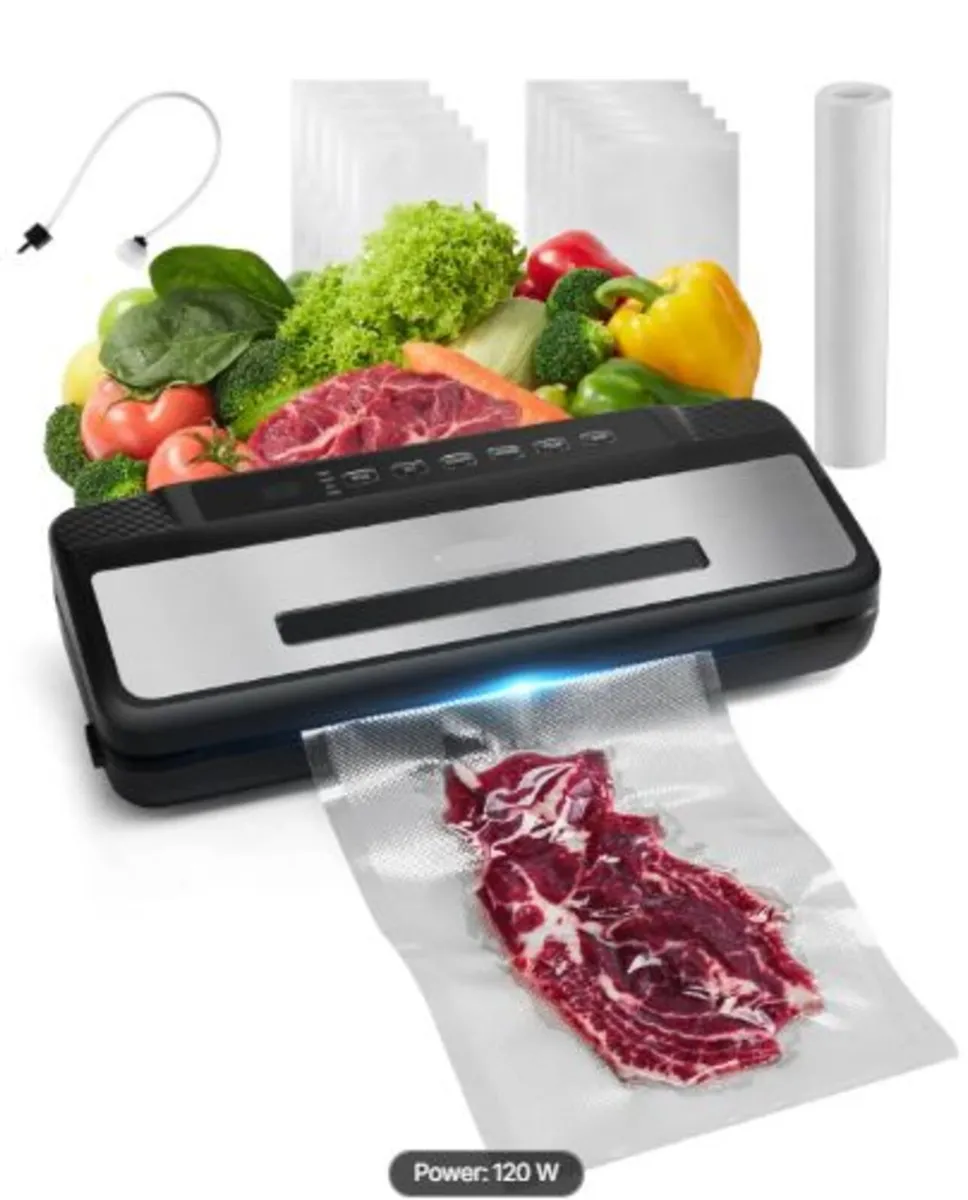 Vacuum Sealer Machine, 80Kpa 120W Powerful Compact - Image 1