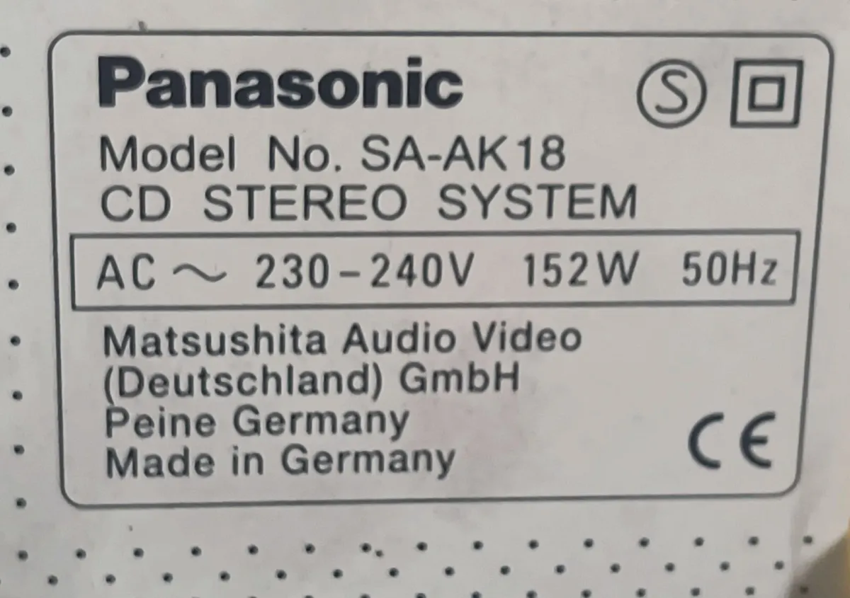 Stereo system Panasonic SA-AK18. - Image 2