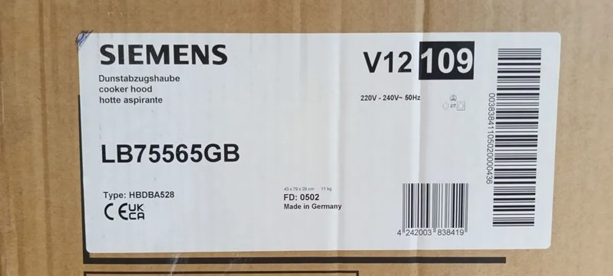 Siemens Lb75565gb Canopy Hood - Image 2