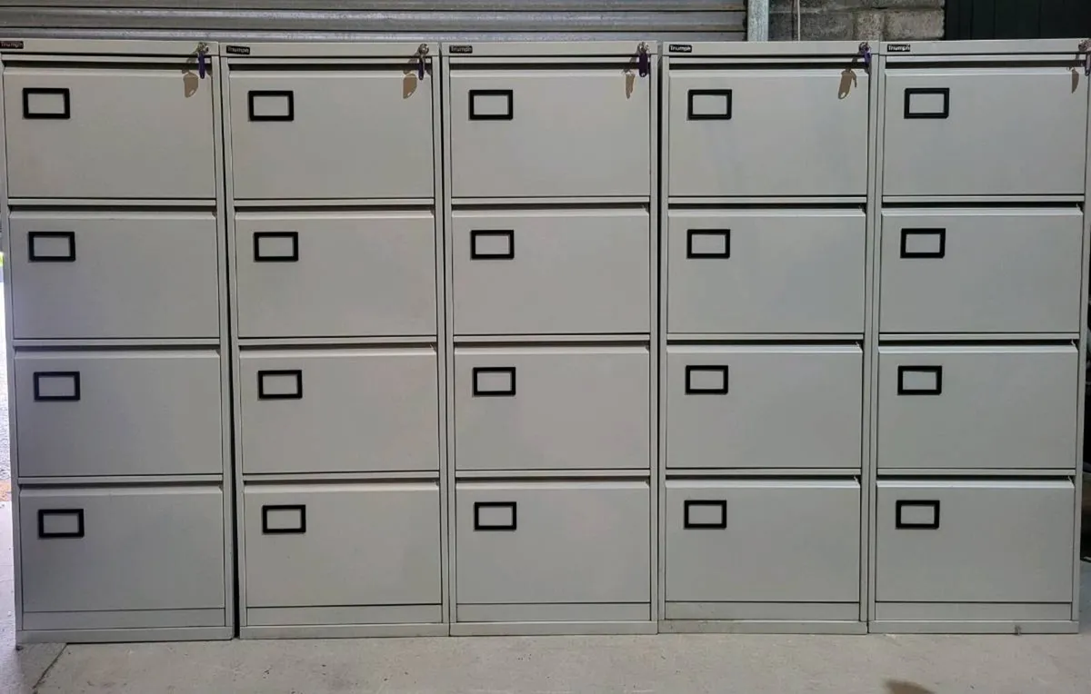 Triumph Filing Cabinets With Keys. Excellent Cond. - Image 3