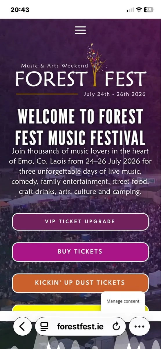 Ticket for Forest Fest (24-26 July 2026)