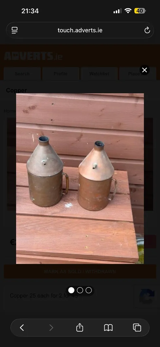 Copper tins