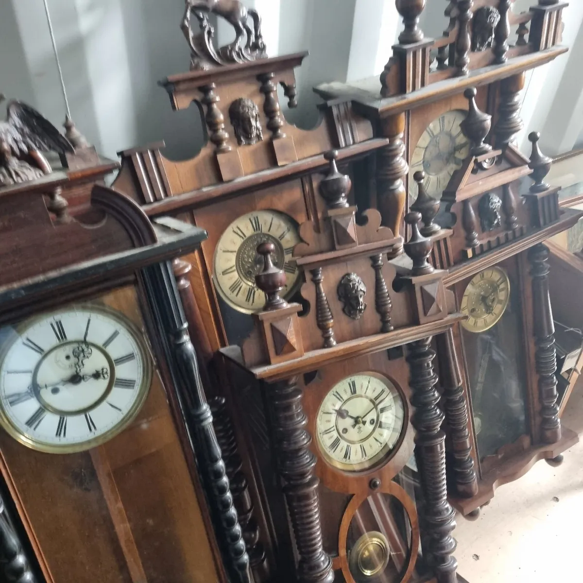 6 victorian  vienna wall clocks  895 euro - Image 3