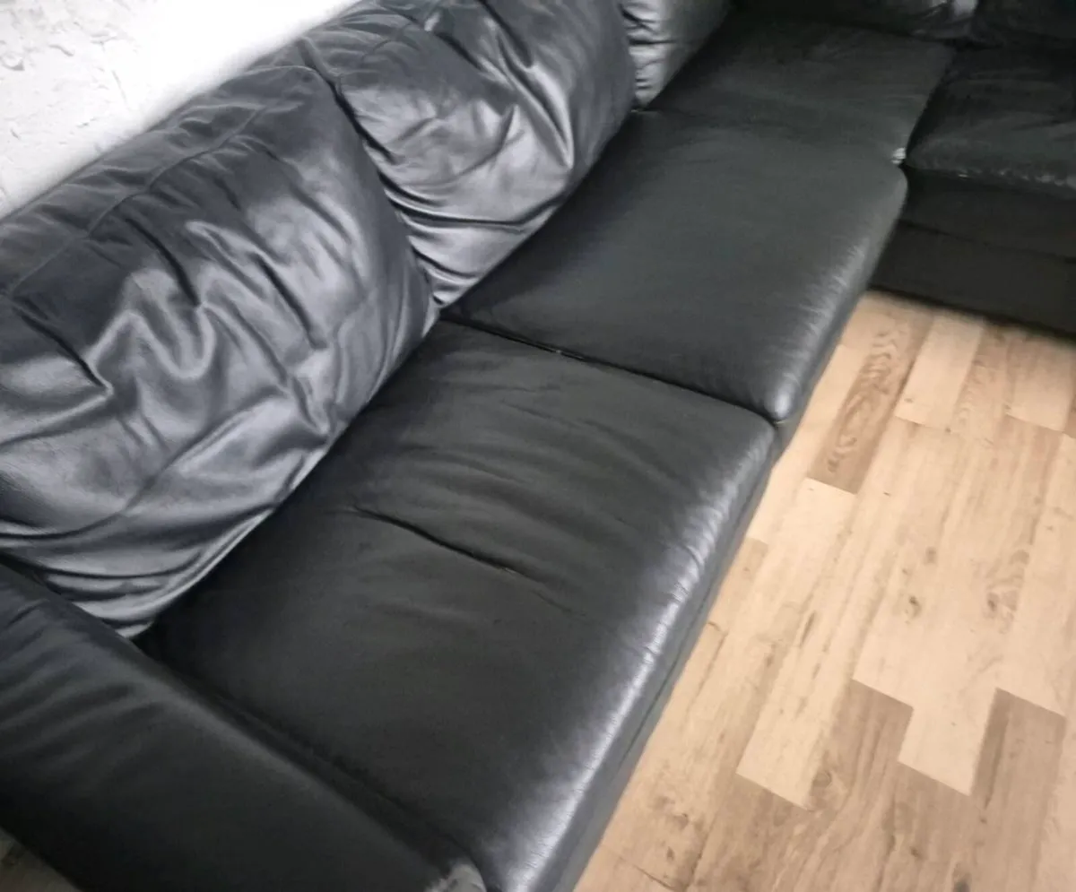 Pure Leather Corner Sofa,Dublin Delivery - Image 3