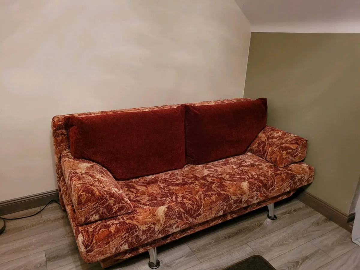 Double sofa bed with storage - Image 1