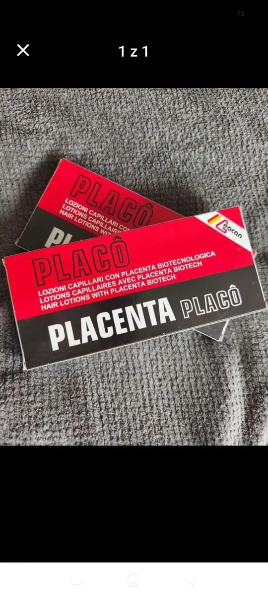 placenta capsules to rub into the hair, for hair l