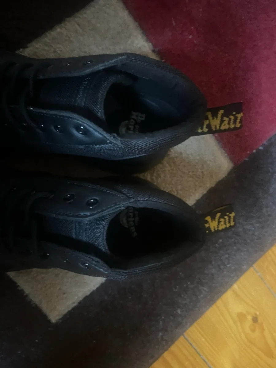 Dr. Martens 1460 Mono Vegan 8-Eye Boots in Black - Image 3
