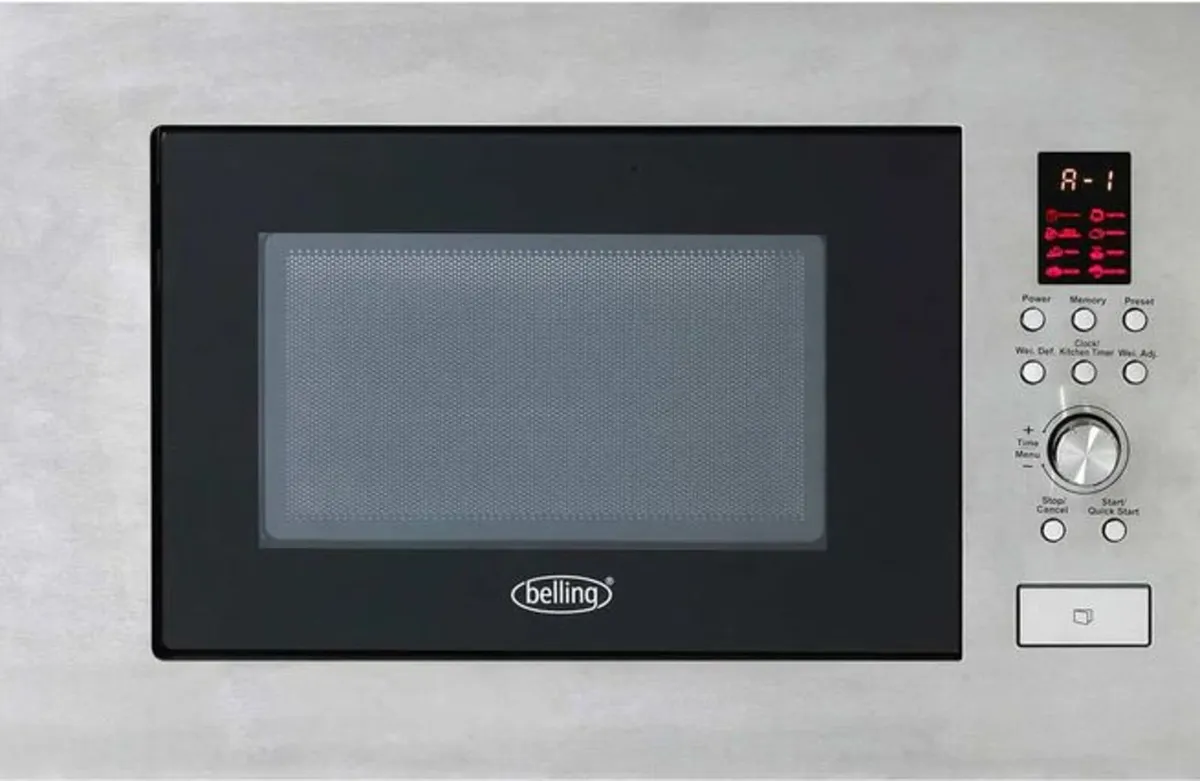 Belling 23L Built-In Microwave - Stainless Steel - Image 1