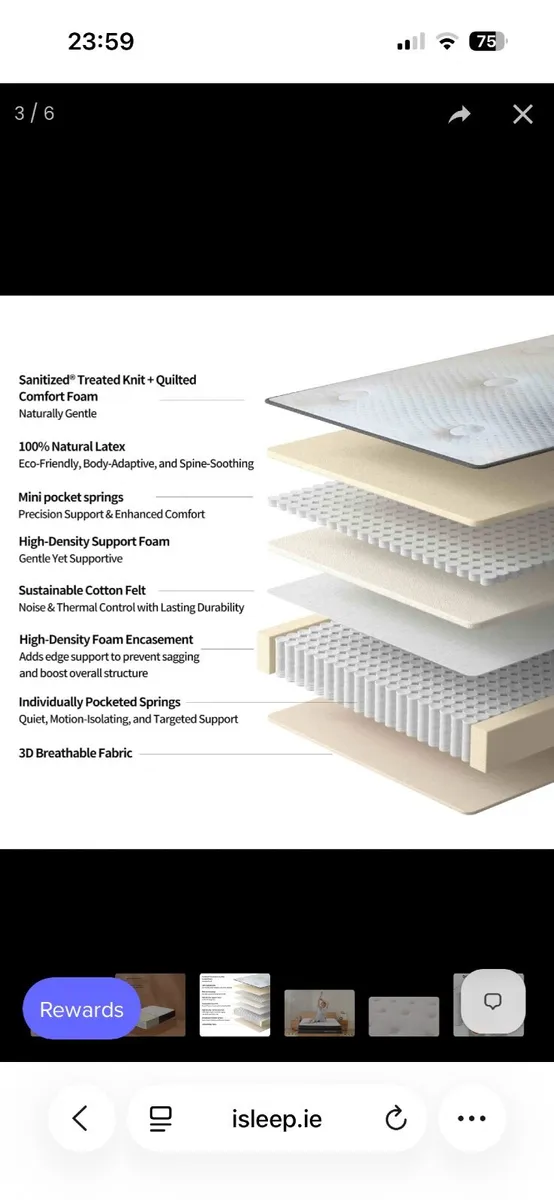 iSleep Super King Mattress – Premium Pocket Spring - Image 2