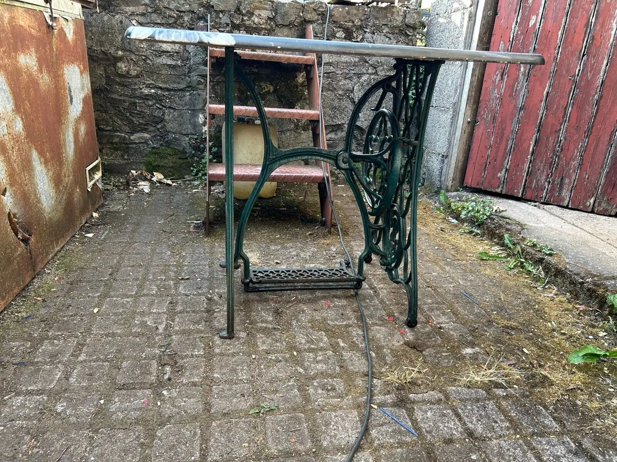 Singer Cast Iron Table - Image 3
