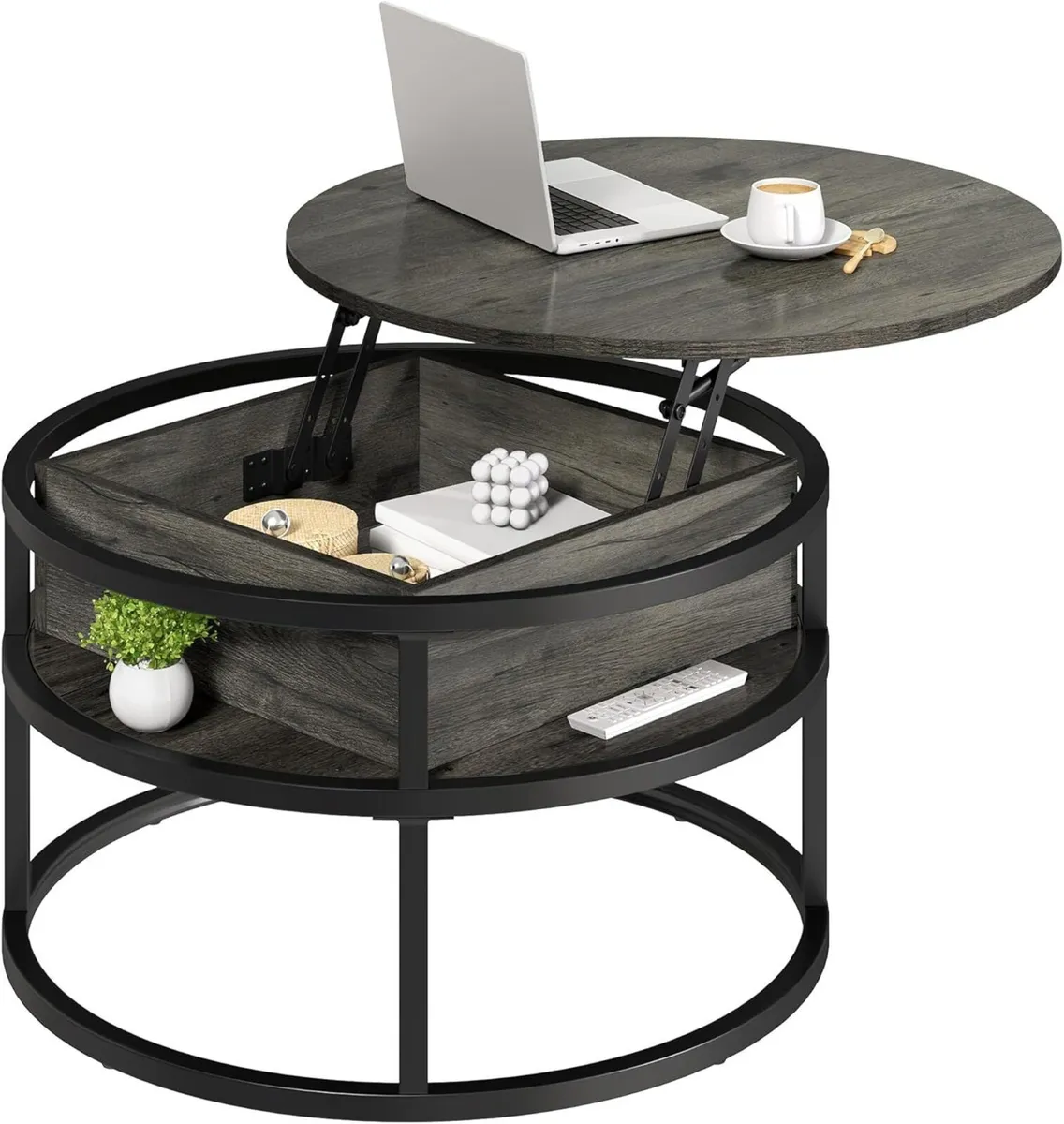 Round Lift Top Coffee Table Tables for Living - Image 1