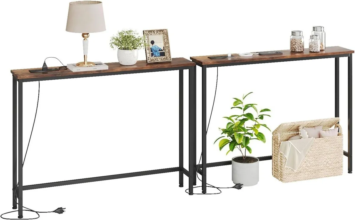 200 X 80 15CM Console Table with Charging - Image 1