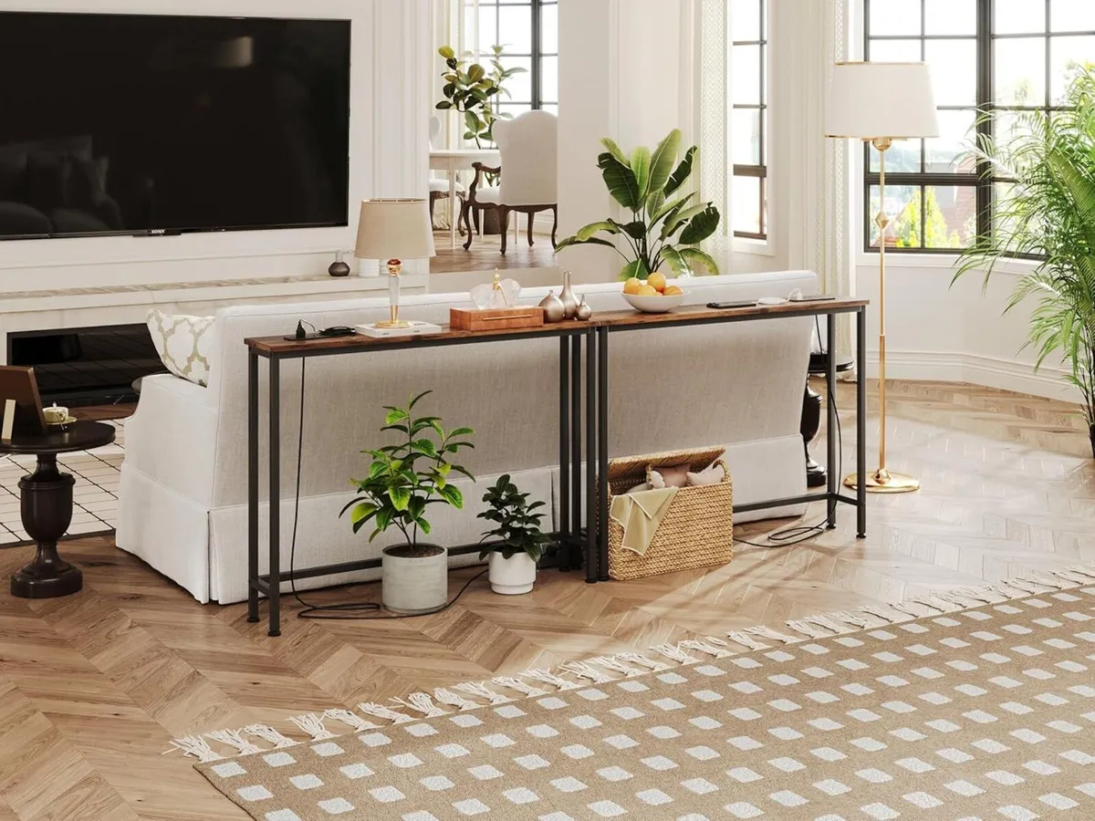 200 X 80 15CM Console Table with Charging - Image 2