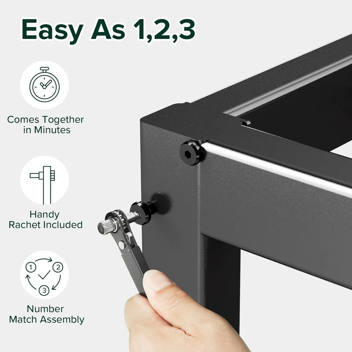 Bed Frame with Storage Space Underneath 14.2'' - Image 3