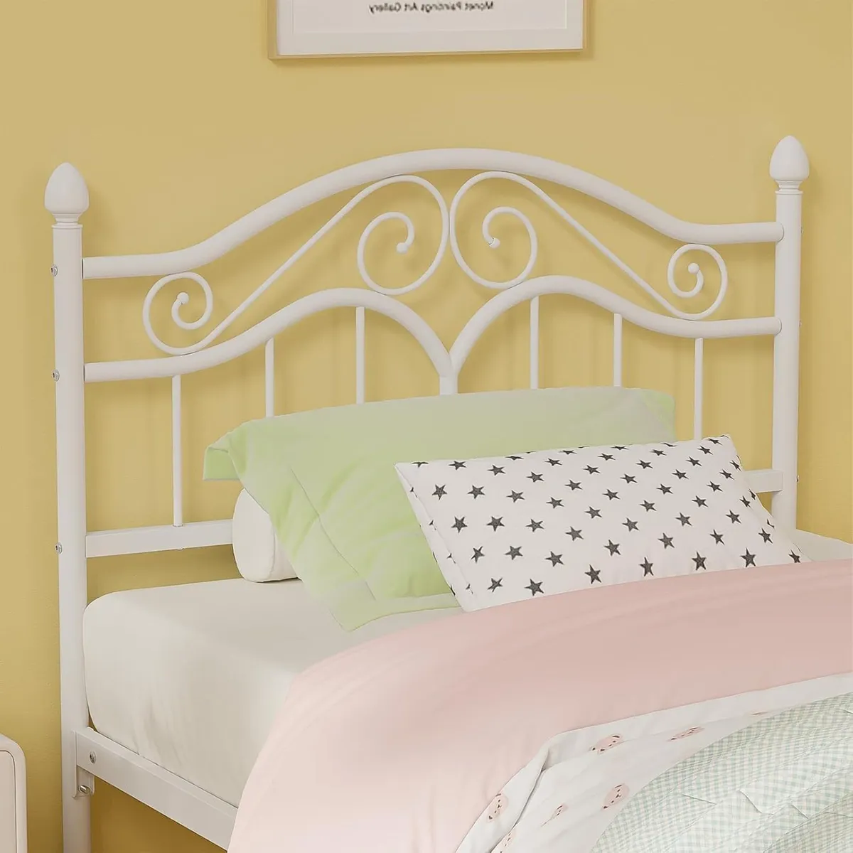 Bed Frames with Vintage Headboard Metal Frame - Image 4