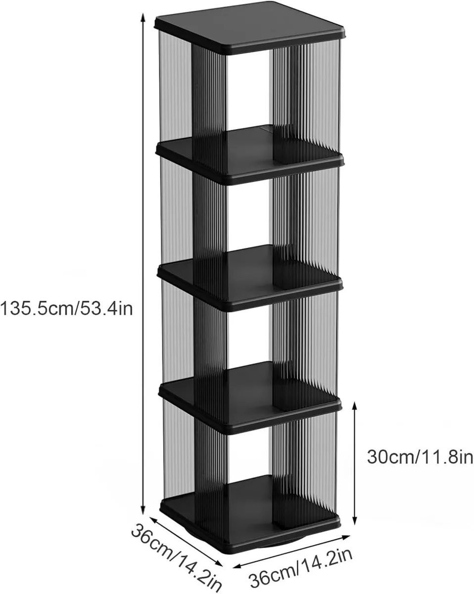 Rotating Bookshelf Small Corner for Space 360 - Image 2