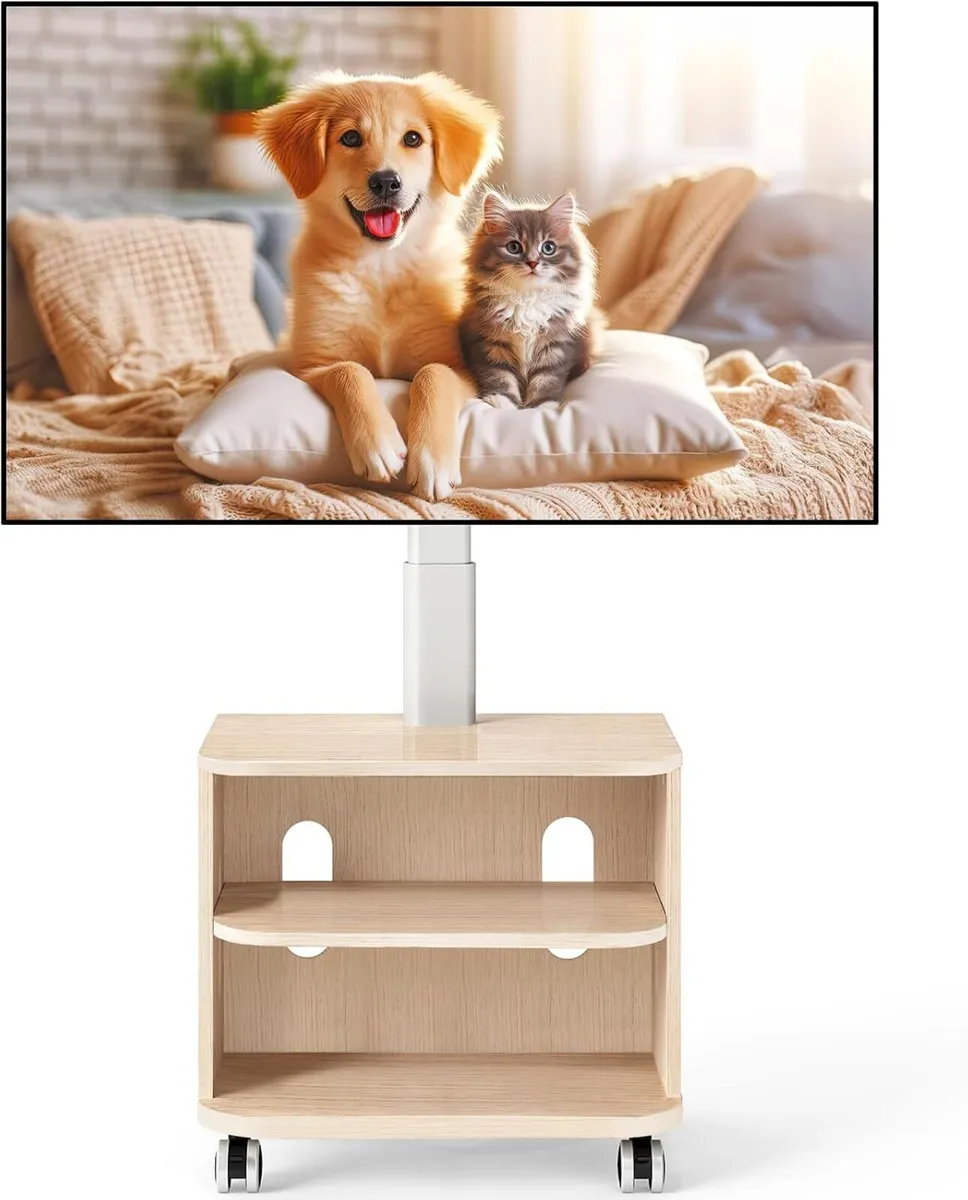 TV Stand on Wheels for 32-65 Inch Flat - Image 1