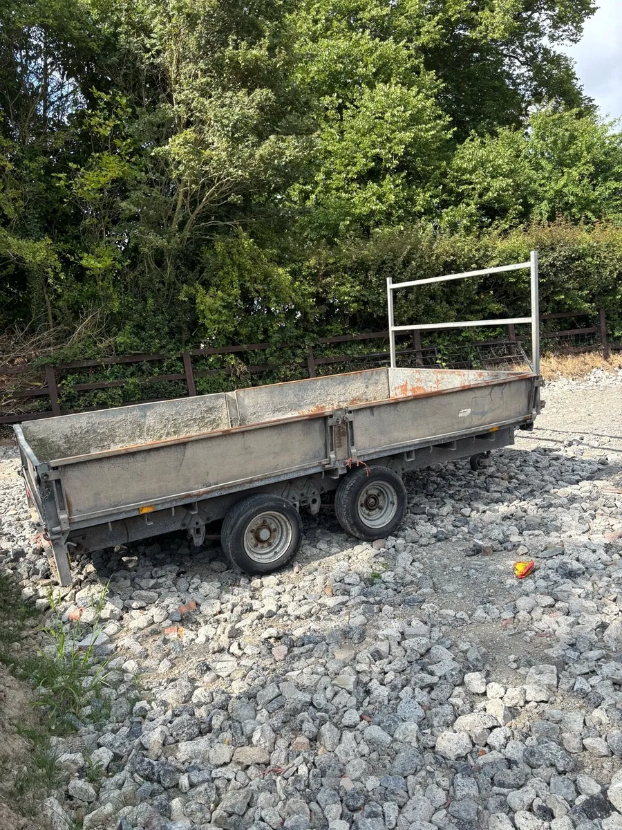 Ifor Williams 12x6’6 dropside flatbed trailer - Image 1
