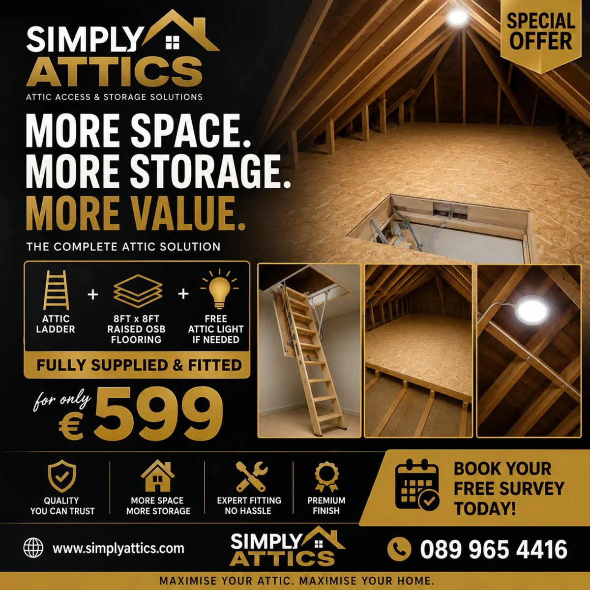 Attic storage and access - Image 1