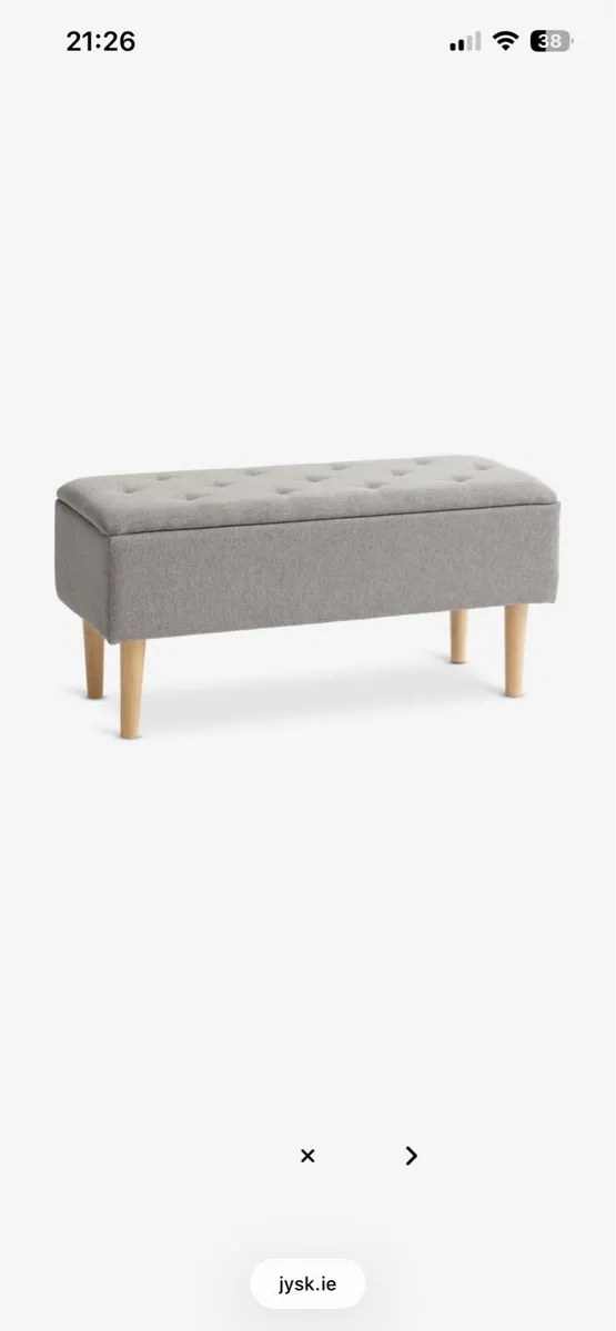 JYSK Bench/Storage/Ottoman - Image 2