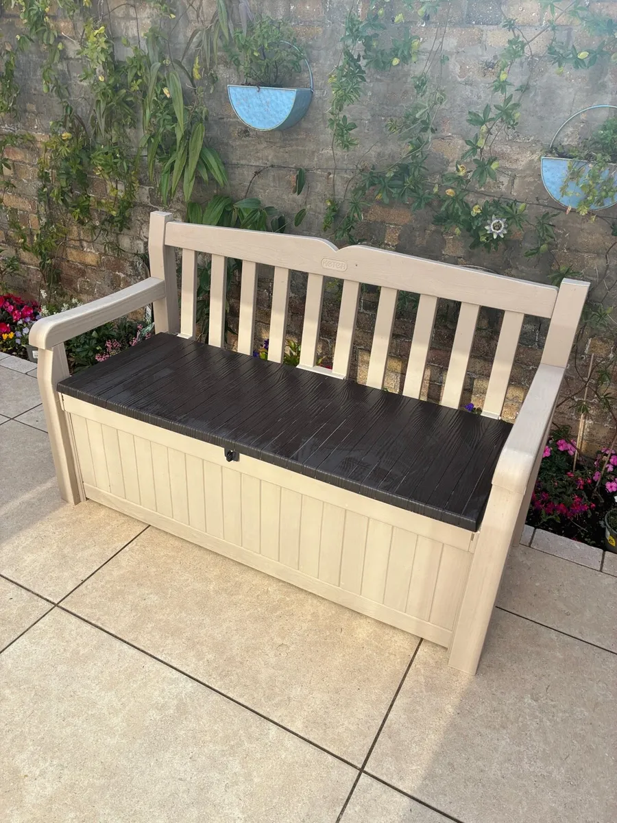 GARDEN STORAGE BENCH - BRAND NEW - Image 1