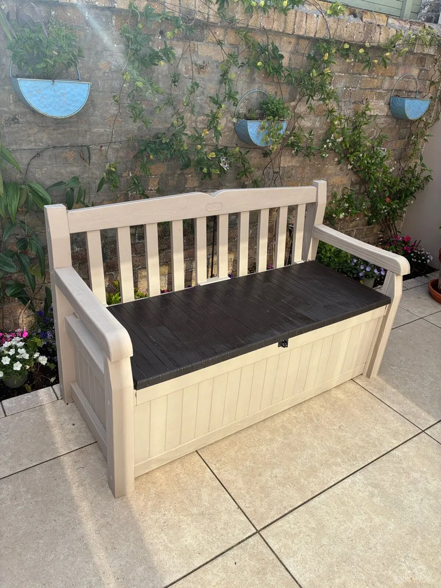 GARDEN STORAGE BENCH - BRAND NEW - Image 2